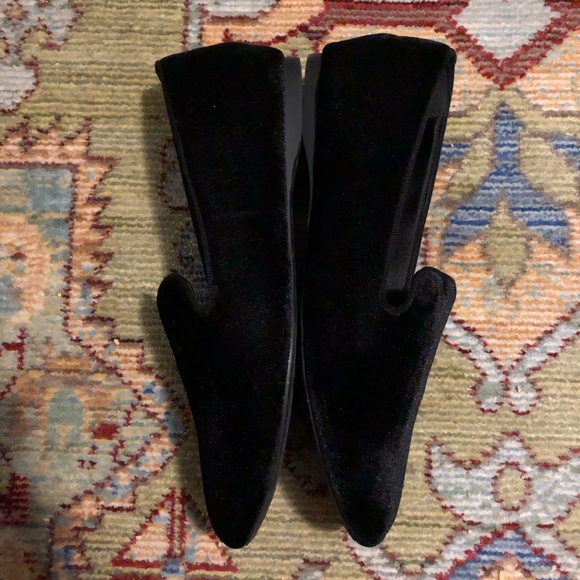Birdies Starling Black Velvet Loafers - Picture 4 of 5